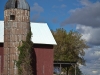 Red barn and silo