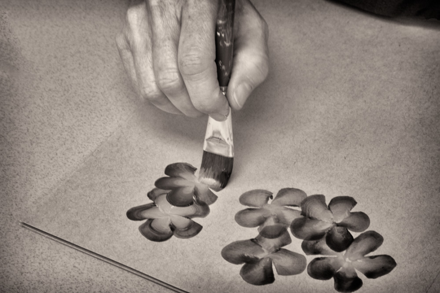 painting, Maker's Hands