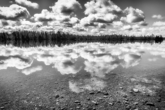 lake sky, north woods Minnesota, liminal landscapes