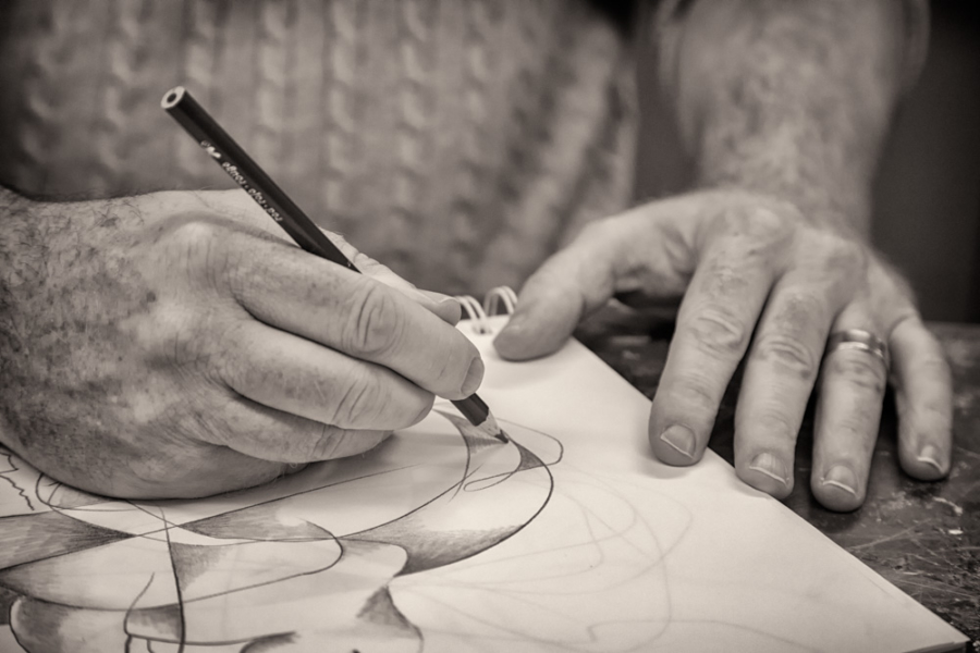 Drawing, Maker's Hands, Pencil drawing